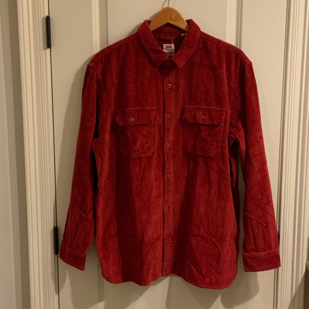 Levi's Women’s Brick Red Corduroy Shirt
